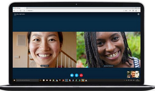 网页版Skype,Win10 Edge浏览器