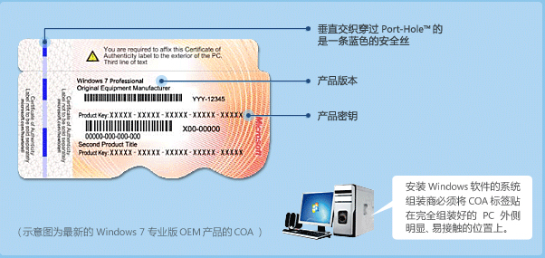 微软正版COA标签-正版软件商城聚元亨